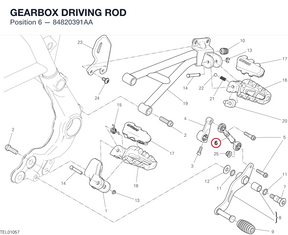 GEARBOX DRIVING ROD 84820391AA diagram position