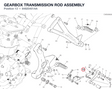 GEARBOX TRANSMISSION ROD ASSEMBLY 84820401AA diagram position