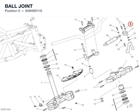 BALL JOINT 84840011A diagram position