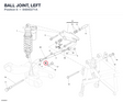 BALL JOINT, LEFT 84840271A diagram position