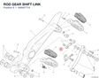 ROD GEAR SHIFT LINK 84840771A diagram position