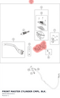 Diagram preview: FRONT MASTER CYLINDER CMPL. BLK. (A65413001033C1)