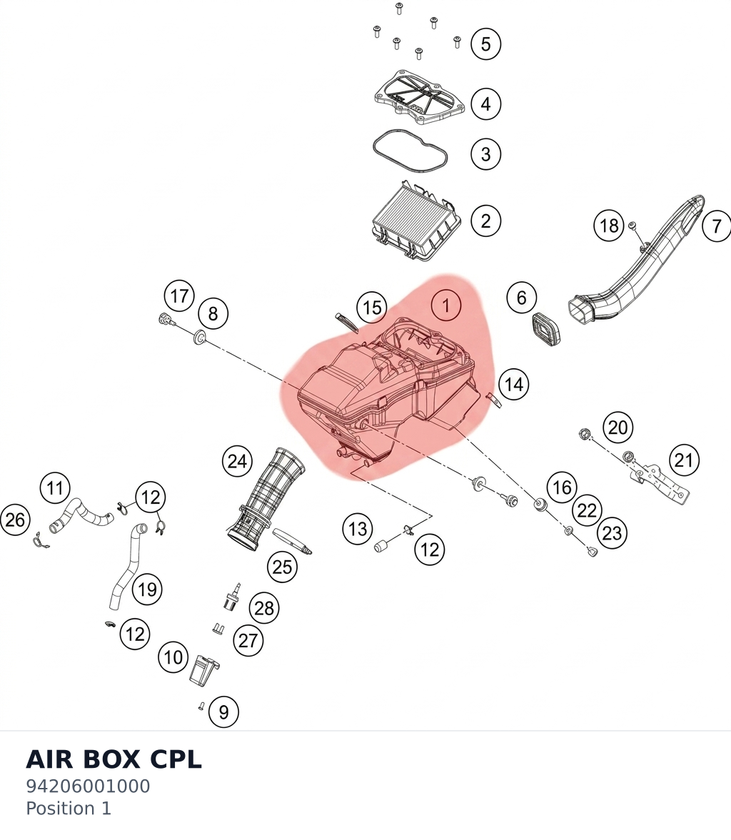 Diagram preview: AIR BOX CPL (94206001000)