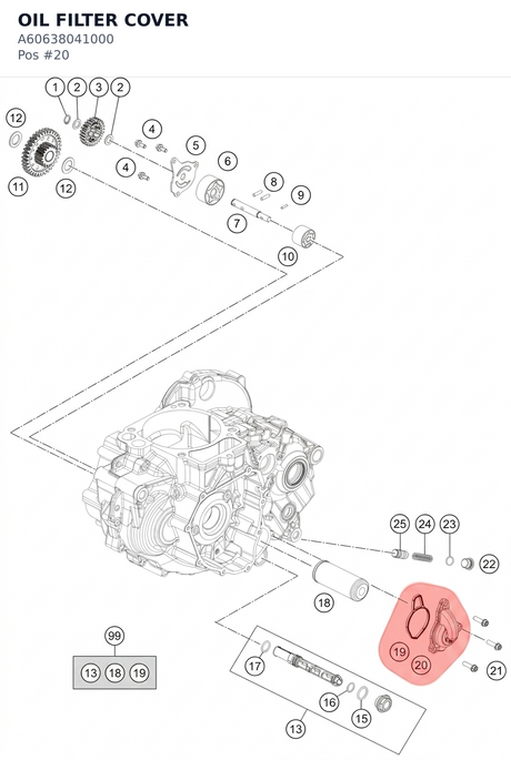 Diagram preview: OIL FILTER COVER (A60638041000)