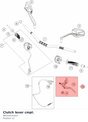 Diagram preview: Clutch lever cmpl. (96202031033)