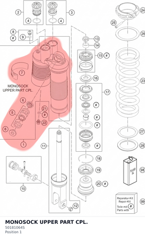 Diagram preview: MONOSOCK UPPER PART CPL. (50181064S)