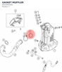 Diagram preview: GASKET MUFFLER (90205005005)