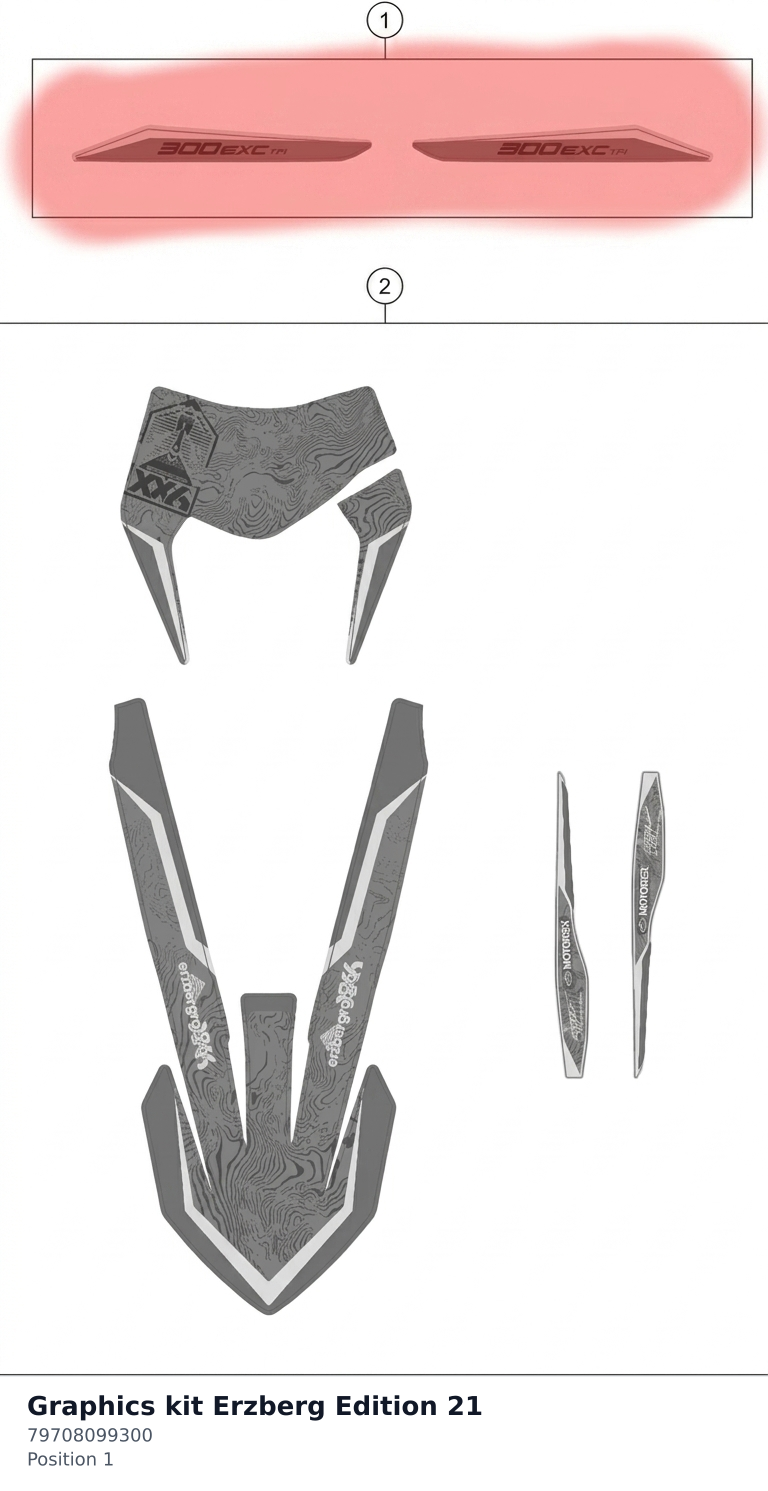Diagram preview: Graphics kit Erzberg Edition 21 (79708099300)