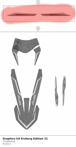 Diagram preview: Graphics kit Erzberg Edition 21 (79708099300)