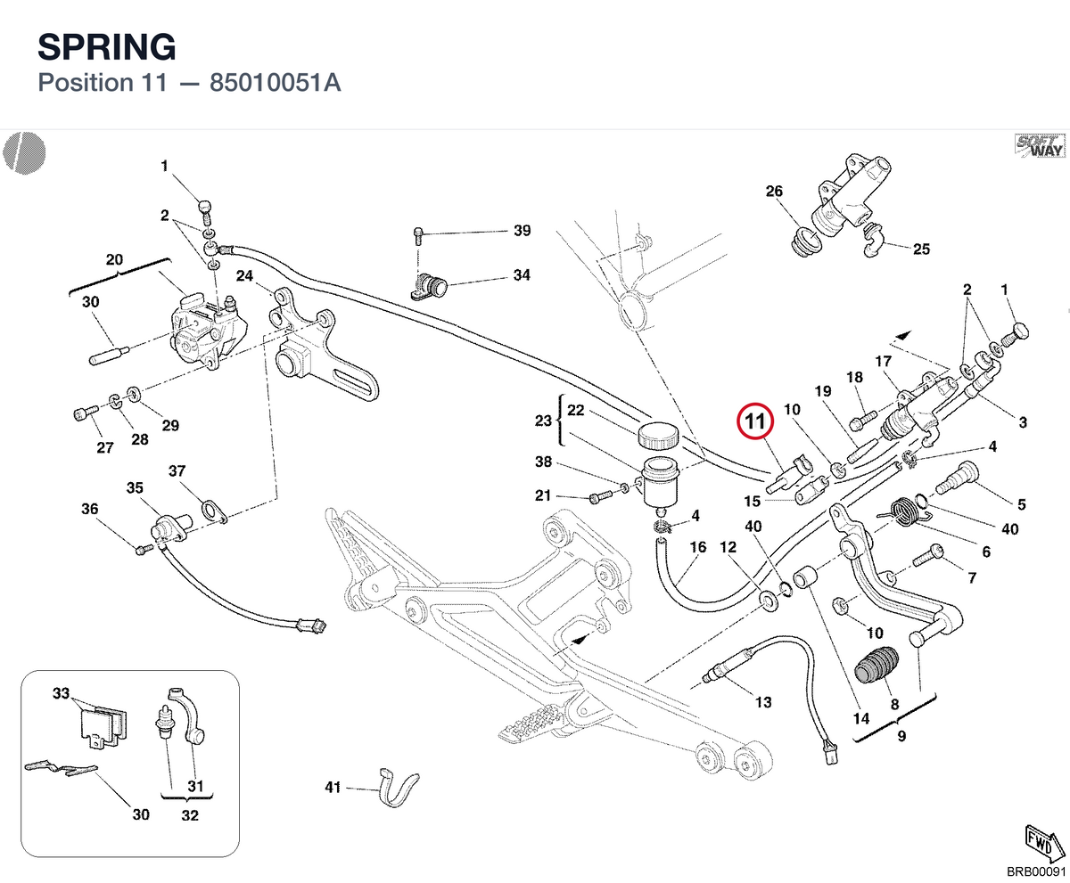 SPRING 85010051A diagram position
