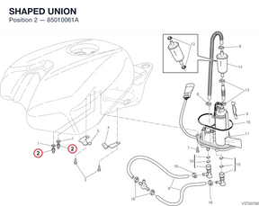 SHAPED UNION 85010061A diagram position