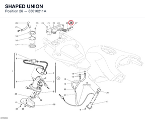 SHAPED UNION 85010211A diagram position