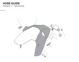 HOSE GUIDE 85012121A diagram position