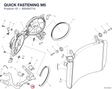 QUICK FASTENING M5 85040471A diagram position