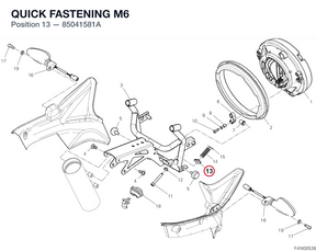 QUICK FASTENING M6 85041581A diagram position