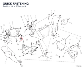 QUICK FASTENING 85044281A diagram position