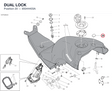 DUAL LOCK 85044403A diagram position