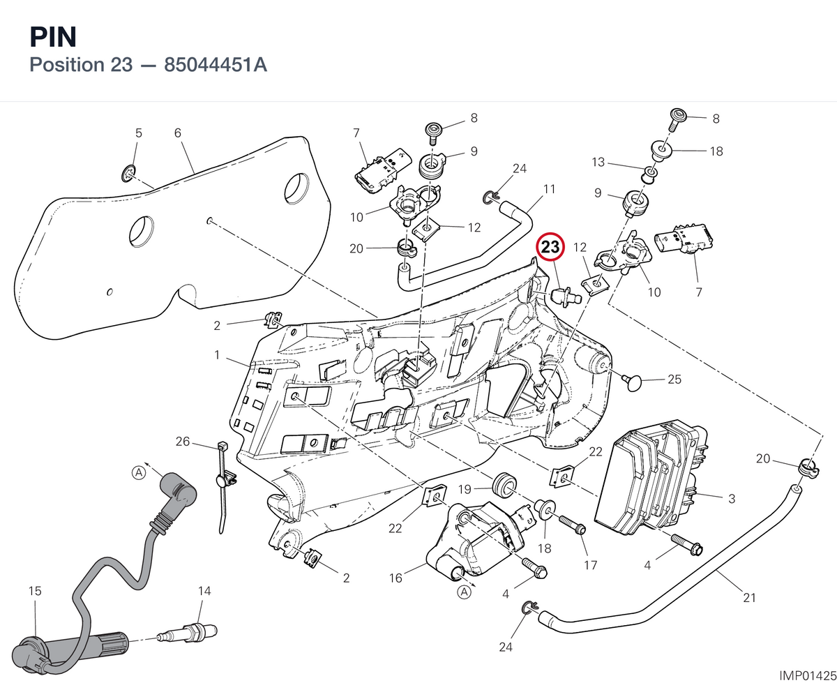 PIN 85044451A diagram position