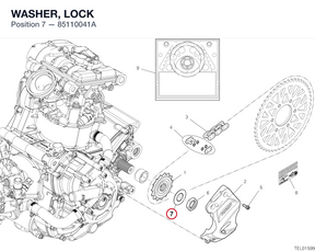 WASHER, LOCK 85110041A diagram position