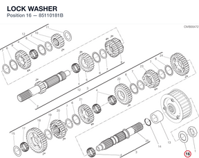 LOCK WASHER 85110181B diagram position