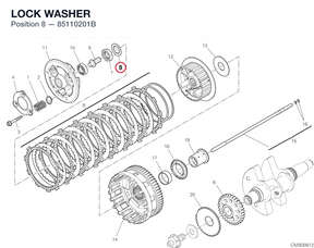 LOCK WASHER 85110201B diagram position