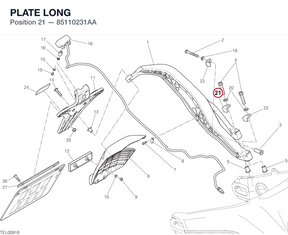 PLATE LONG 85110231AA diagram position