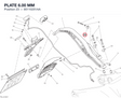 PLATE 6.00 MM 85110251AA diagram position