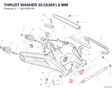 THRUST WASHER 20.5X36X1.8 MM 85210011B diagram position