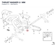 THRUST WASHER 0.1 MM 85210031A diagram position