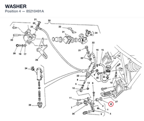 WASHER 85210491A diagram position