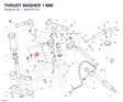 THRUST WASHER 1 MM 85210711A diagram position