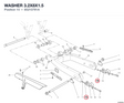 WASHER 3.2X8X1.5 85210791A diagram position