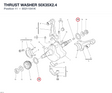 THRUST WASHER 50X35X2.4 85211041K diagram position