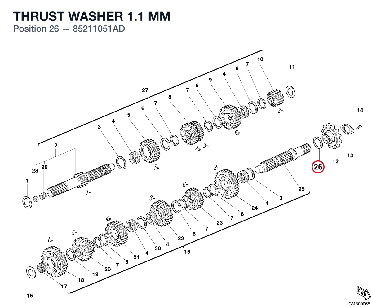 THRUST WASHER 1.1 MM