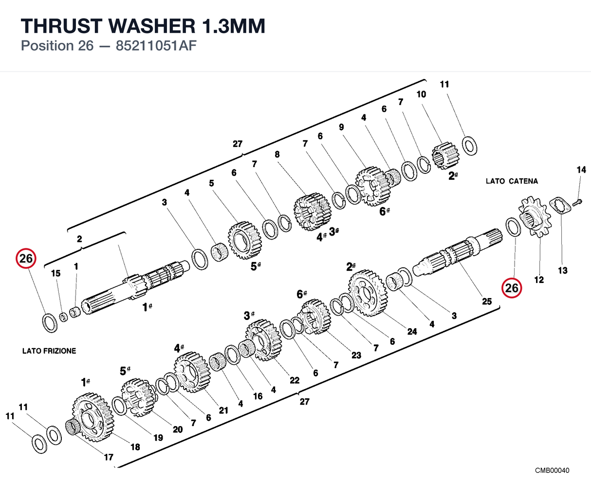 THRUST WASHER 1.3MM