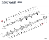 THRUST WASHER 1.3MM