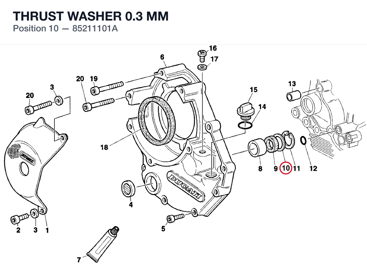 THRUST WASHER 0.3 MM
