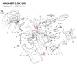 WASHER 5.3X15X1 85211611A diagram position
