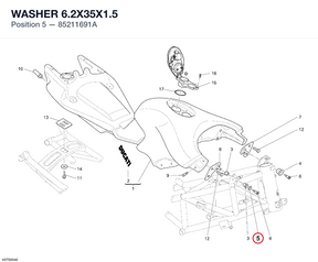WASHER 6.2X35X1.5