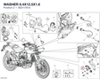 WASHER 6.4X12.5X1.6 85211761A diagram position