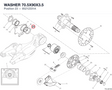 WASHER 70.5X90X3.5 85212331A diagram position