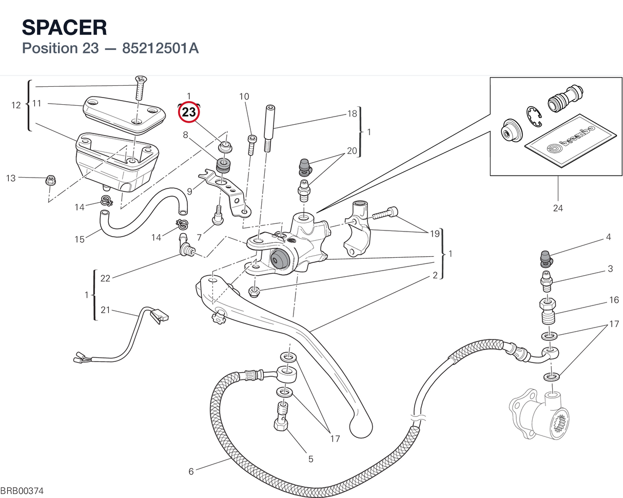 SPACER 85212501A diagram position