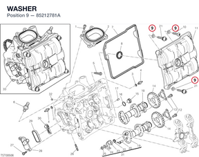 WASHER 85212781A diagram position