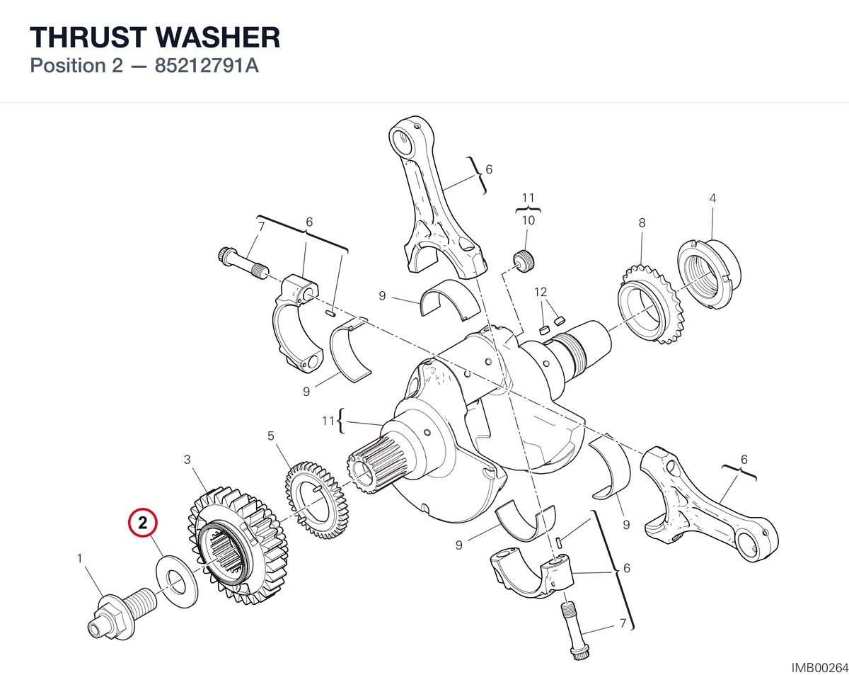 THRUST WASHER 85212791A diagram position