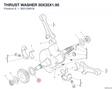 THRUST WASHER 50X35X1.95 85212881B diagram position