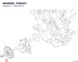 WASHER, THRUST 85213021A diagram position
