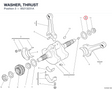 WASHER, THRUST 85213231A diagram position