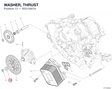 WASHER, THRUST 85213461A diagram position