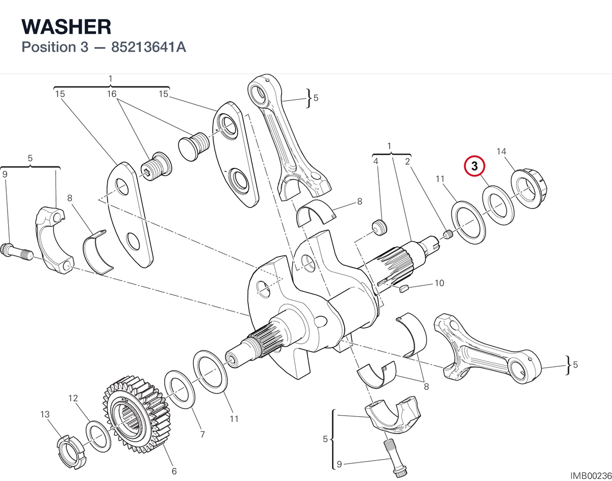 WASHER 85213641A diagram position