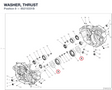 WASHER, THRUST 85215331B diagram position